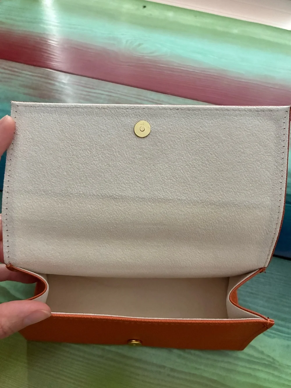 NEW without tag🏝️Tory Burch burnt orange sunglasses case - Picture 6 of 7